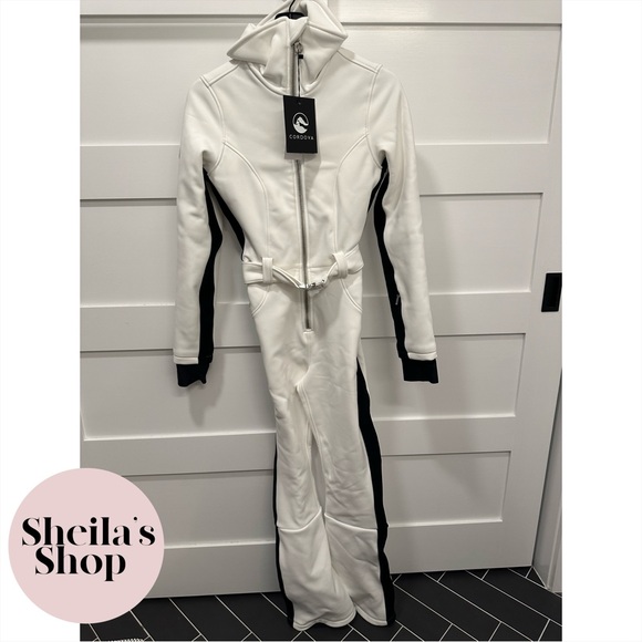 NWT Cordova Signature Belted OTB Ski Suit Cloud White Women’s Medium - Picture 2 of 8